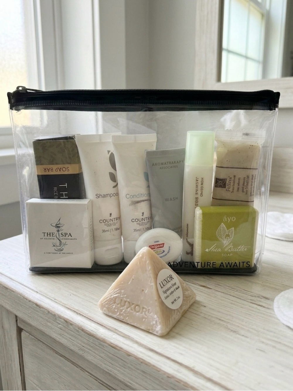 Travel Toiletries Sample Lot Premium Hotel Soap Shampoo Conditioner MGM Grand